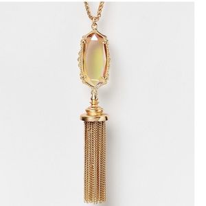 Kendra scott everly necklace peach iridescent